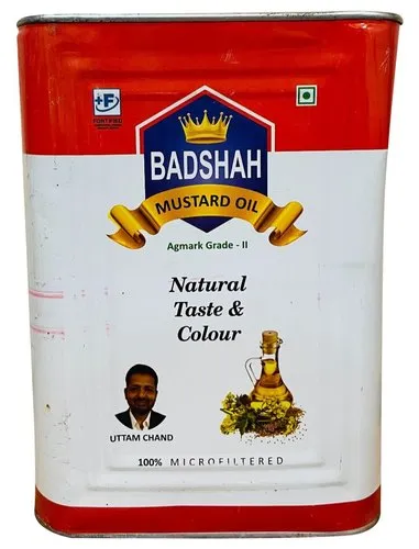 5 Liter Badshah Mustard Oil Tin